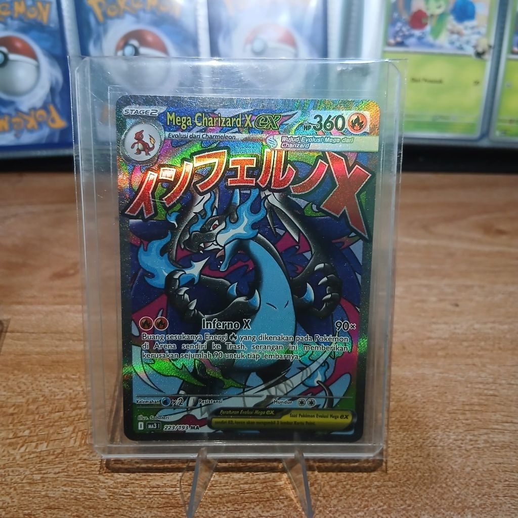 Mega Charizard Ex MA mega attack indo | Kartu pokemon mega charizard ex MA TCG pokemon indo