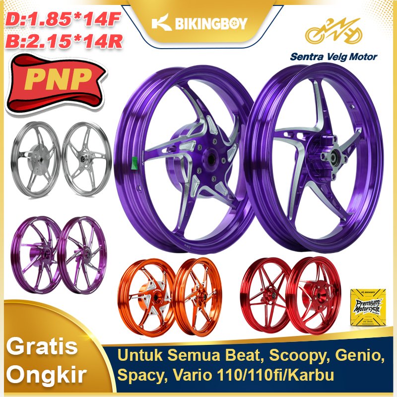Velg Motor Bikingboy Untuk Semua Beat, Scoopy, Genio, Spacy, Vario 110/110fi/Karbu velg motor ring 1