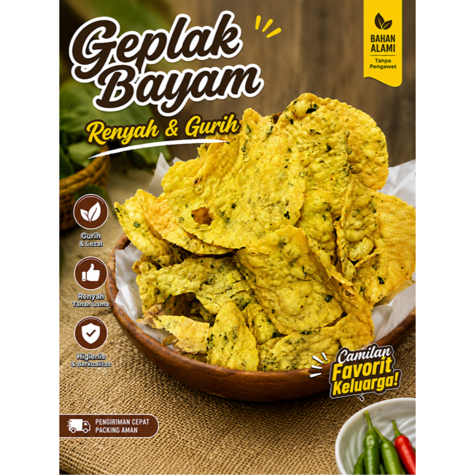Geplak Bayam Khas Tegal 250gr