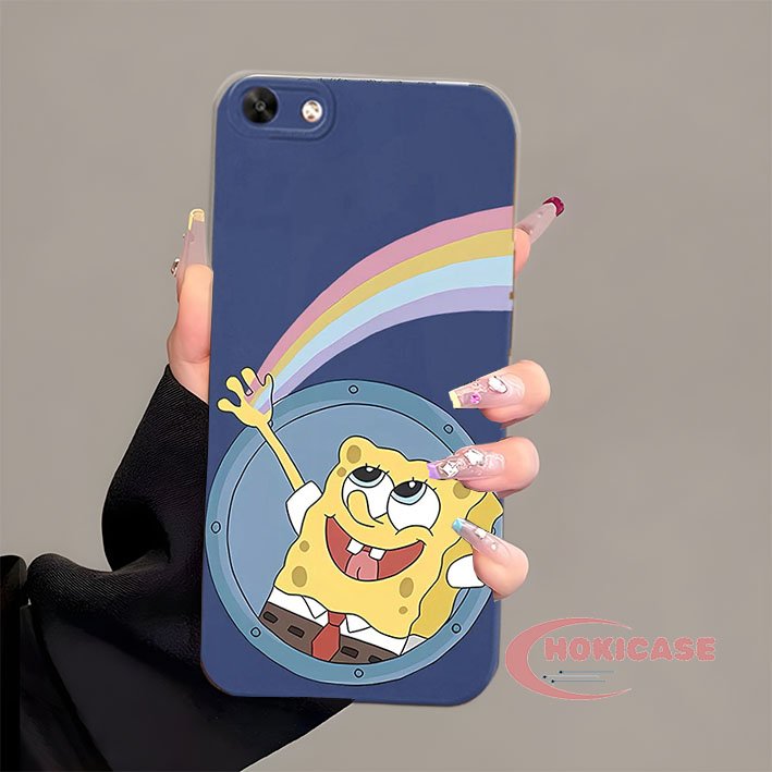[184] Case Compatible Oppo F1S / A59 / A71 / A83 / A37 / A39 / A57 Lama Motif Spongebob Keren Kekini