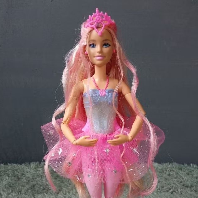 Barbie Mattel Ballerina MTM ( Made To Move) rambut panjang (Elektrik OFF) preloved / bekas + admin