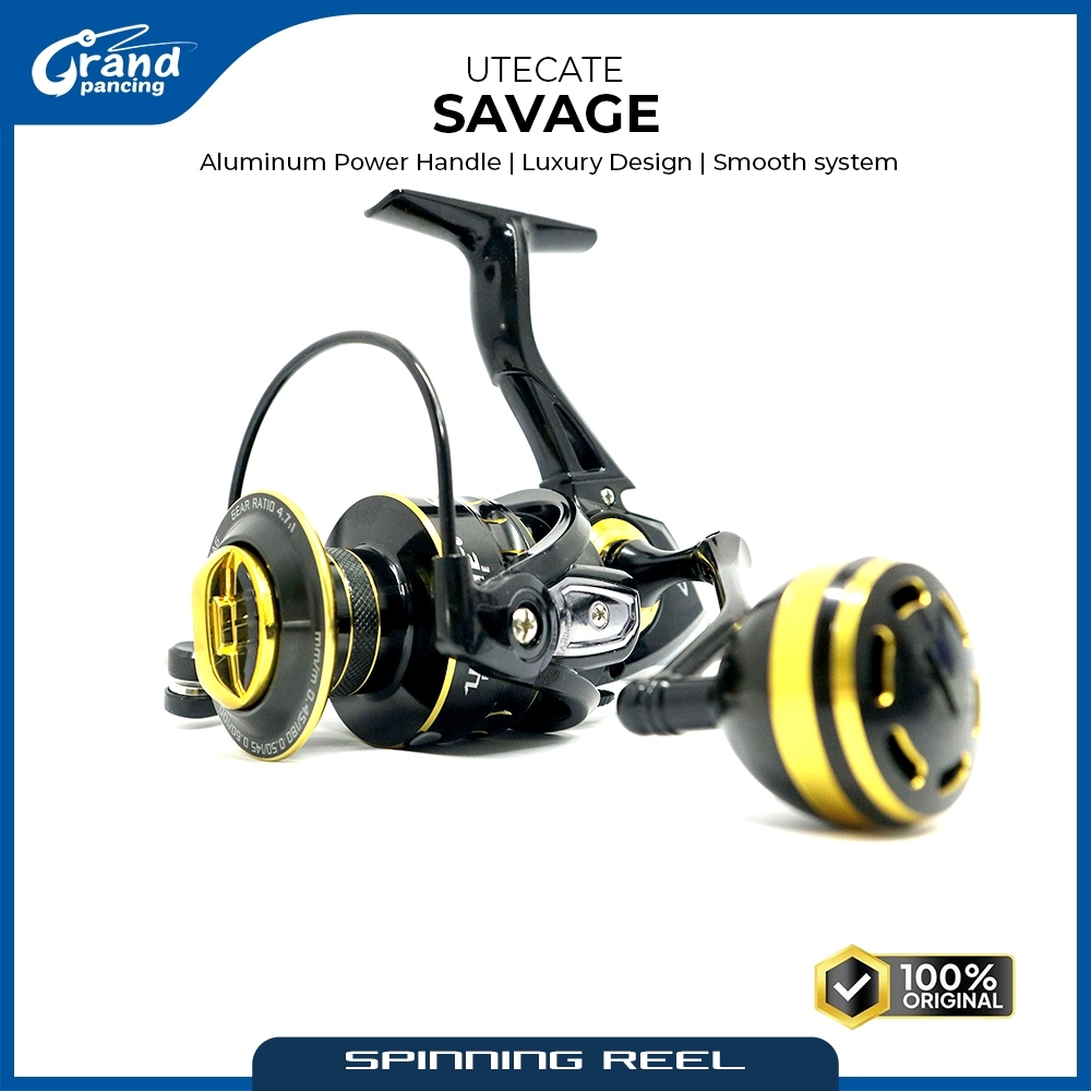 UTECATE SAVAGE 1000 - 6000 | Reel Spinning | Power Handle | EXTRA FREE Handle | SATUAN