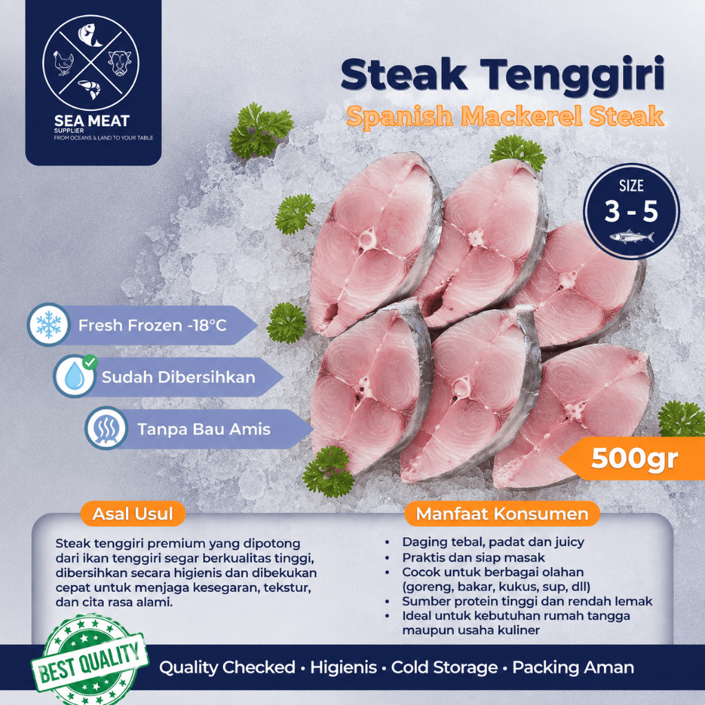 Steak tenggiri Ikan | Tenggiri Potong