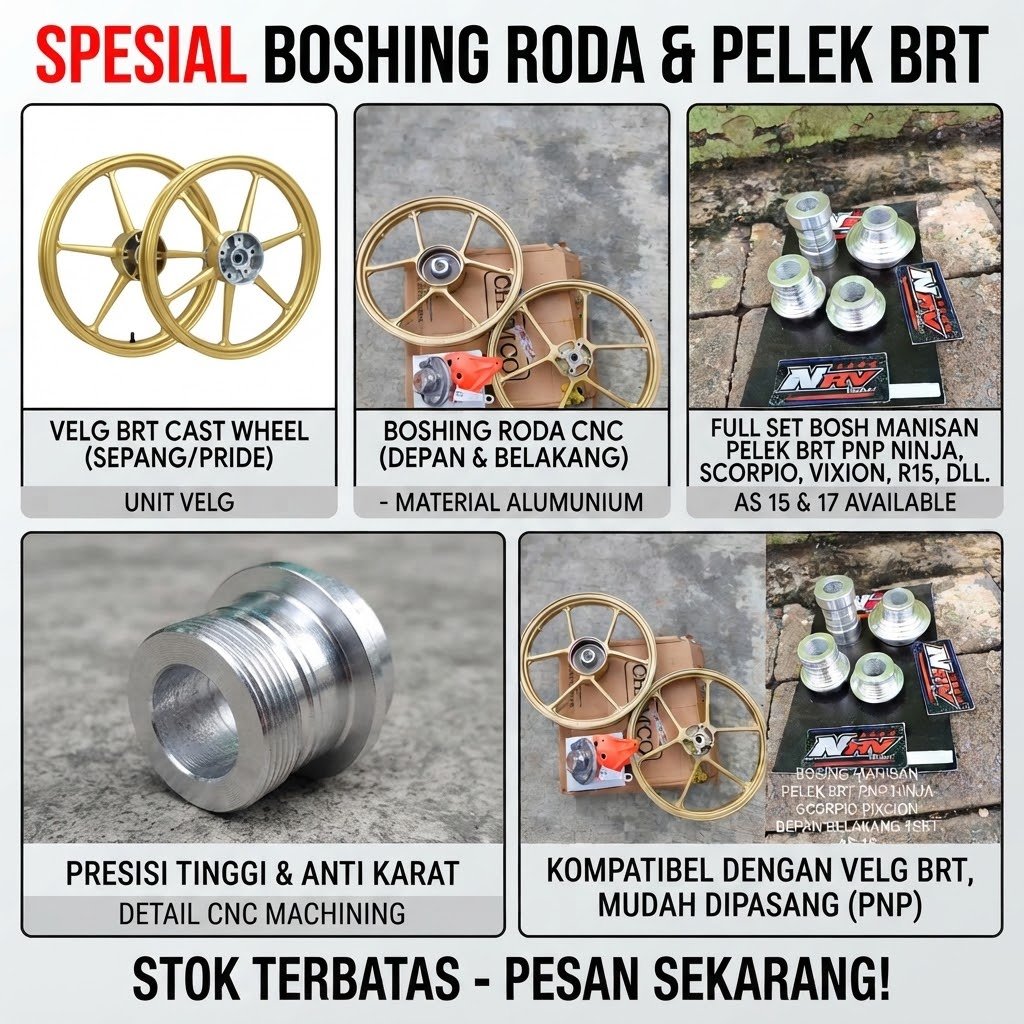 Boshing Gearbox Manisan BRT BOSING MANISAN PELEK BRT DEPAN 1SET PNP NINJA