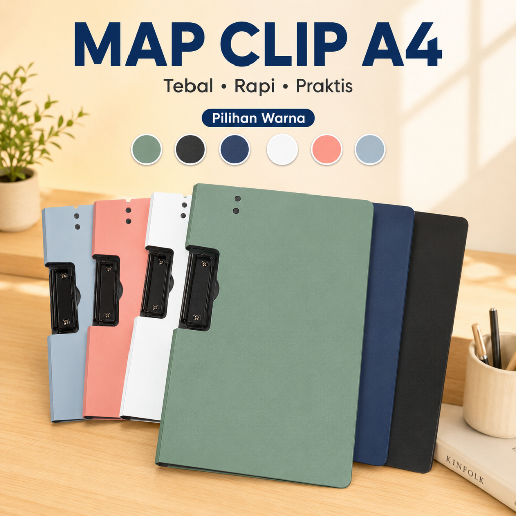 Map kertas wadah jepitan penyimpanan dokumen /map organizer A4 tebal