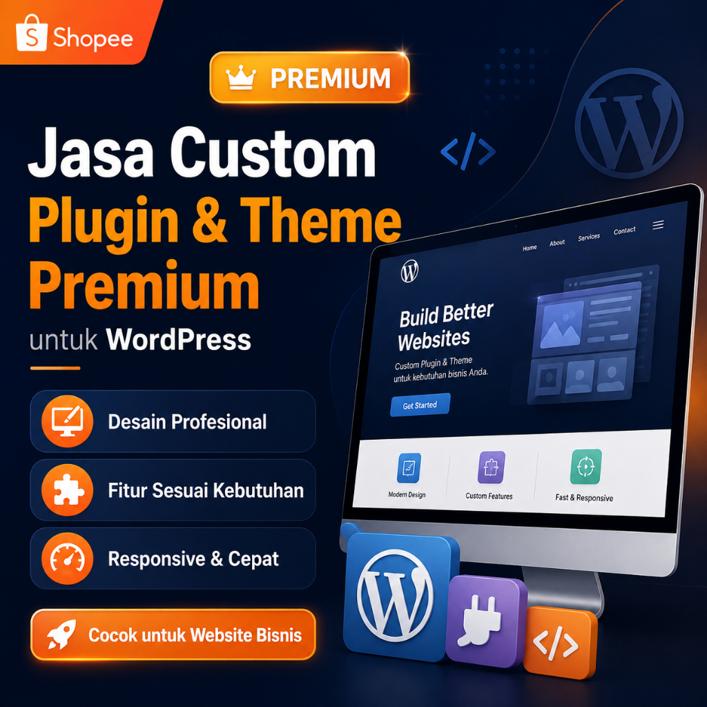 Jasa Custom Plugin & Theme Premium untuk Wordpress dan Blogger