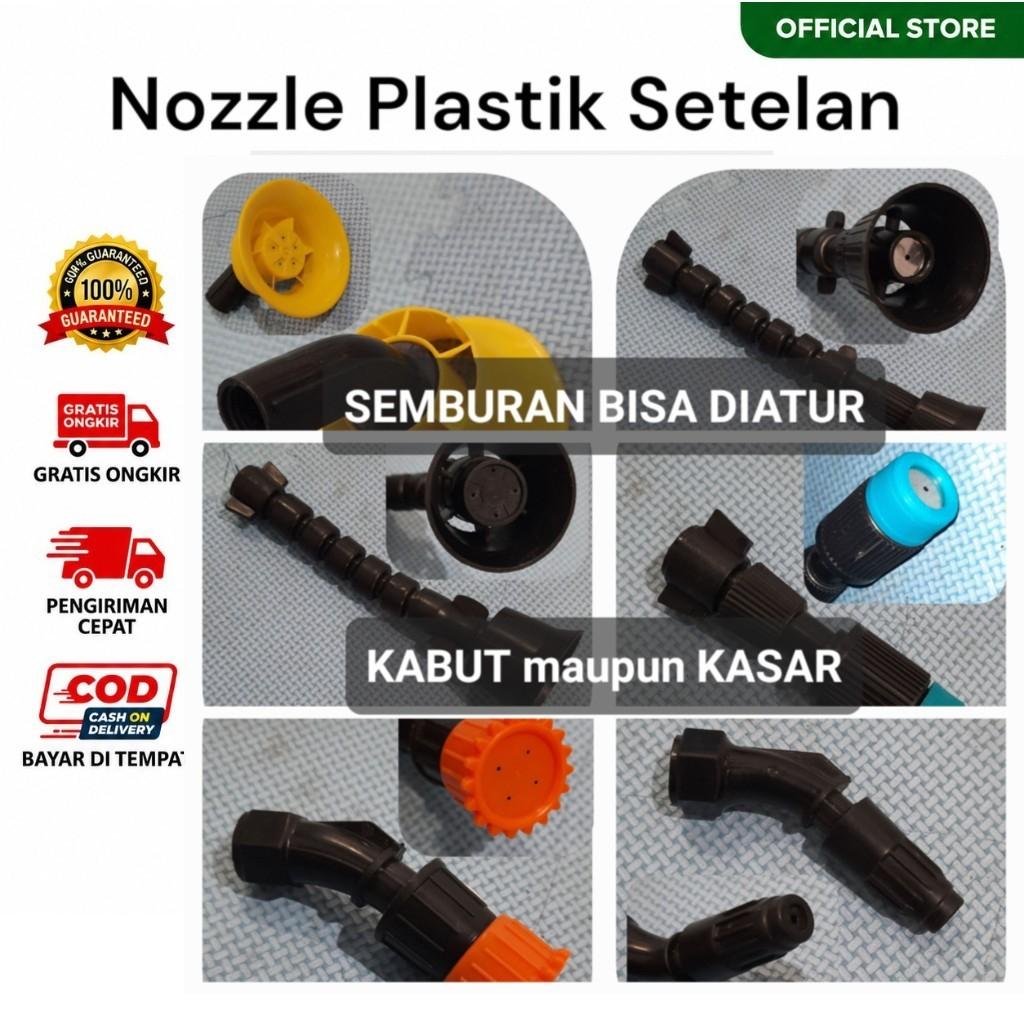 Nozzle plastik tangki semprot elektrik bisa diatur adjustable nozzle sprayer CBA DGW NAGASAKI