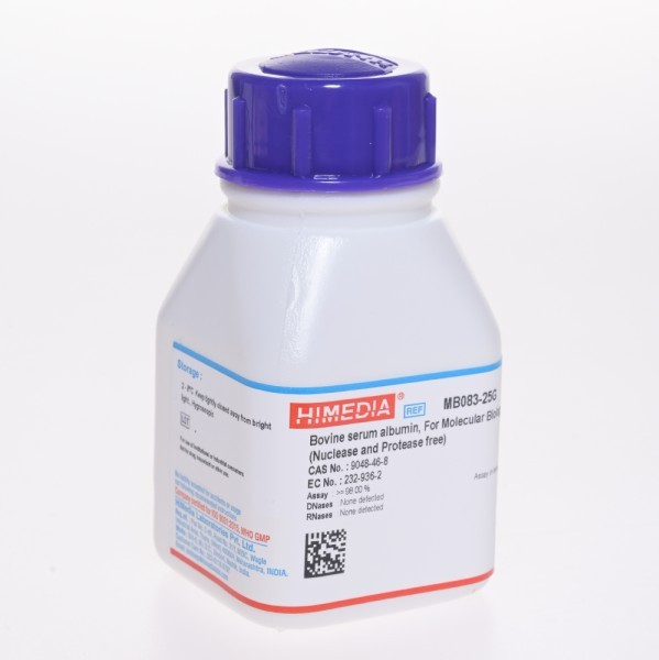 MB083-25G Bovine serum albumin, For Molecular Biology