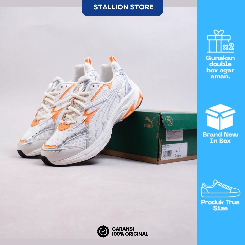 SEPATU LARI / RUNNING SHOES PUMA MORPHIC - WARM BRIGHT MELON FREE DOUBLE BOX