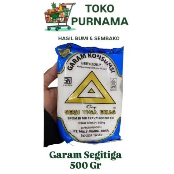 Garam Masak Cap Segitiga Emas (@500 Gram)