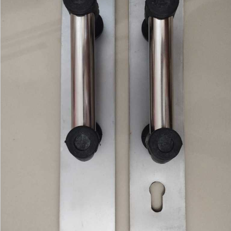 Handle Combined Stainless Steel Pintu Folding Gate / Harmonika Set