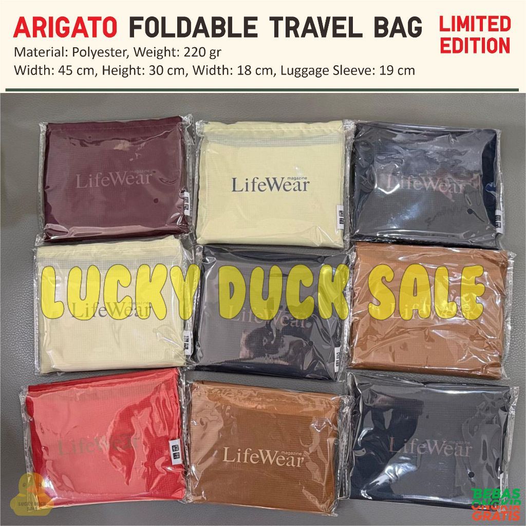 UNIQLO Packable Bag Tas Pouch Serbaguna Shopping Polyester Tote Lifewear