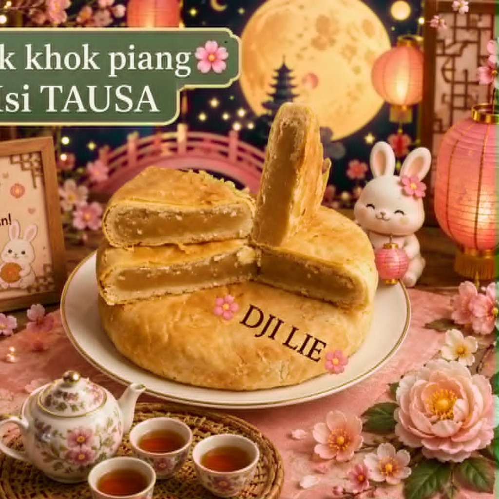 Kue Bulan La Pia Jumbo DJI LIE / Pok Khok Piang Khas Pemangkat / Kue Bulan DJI LIE Pemangkat