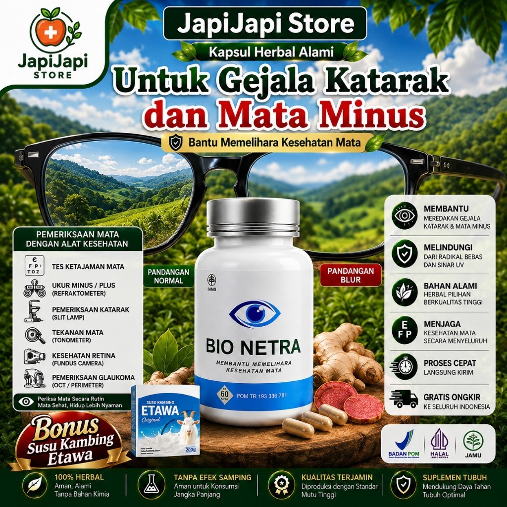 Bio Netra Bionetra 100% Original Kapsul Mata Herbal