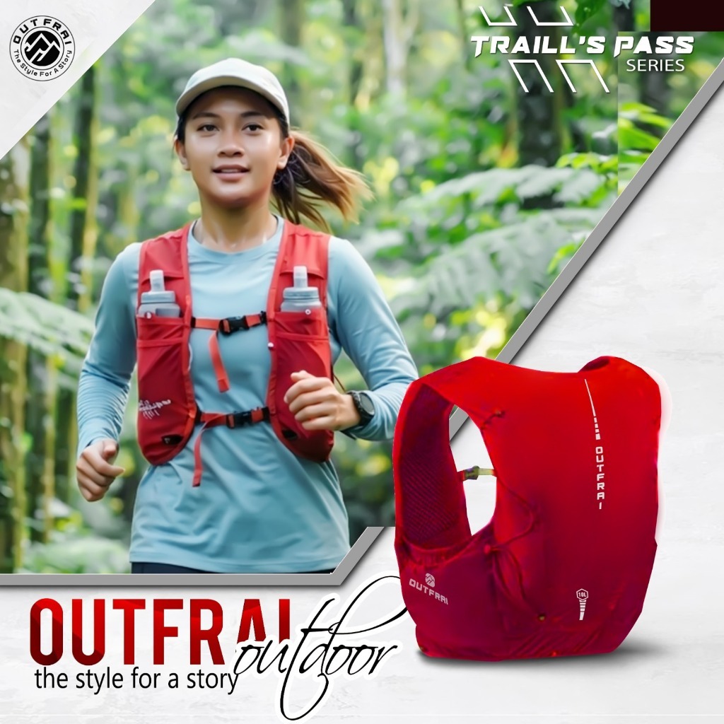 Vest Trail Running Vest Rompi Hydropack Tas Sepeda Tas Running Ultralight Outfrai Trail Pass