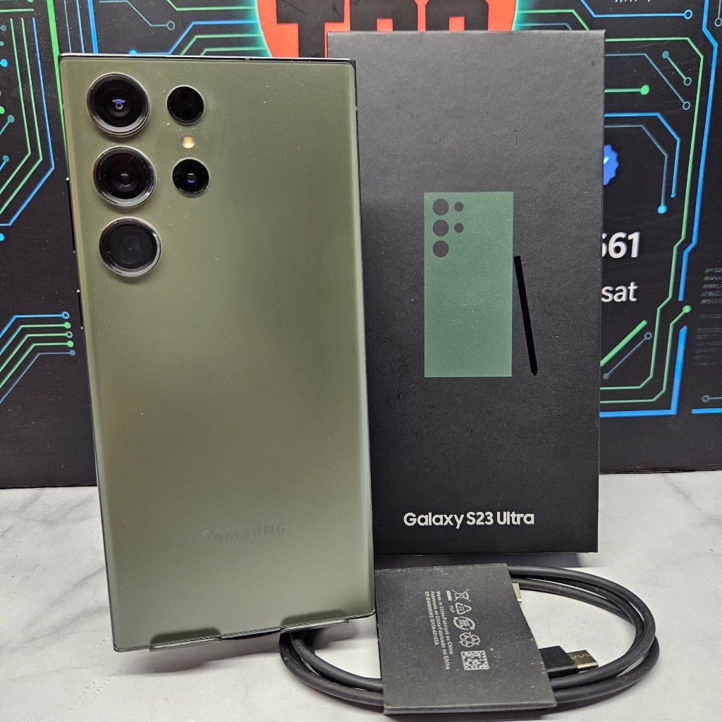 Samsung Galaxy S23 Ultra 12/256GB Green Resmi Fullset Second
