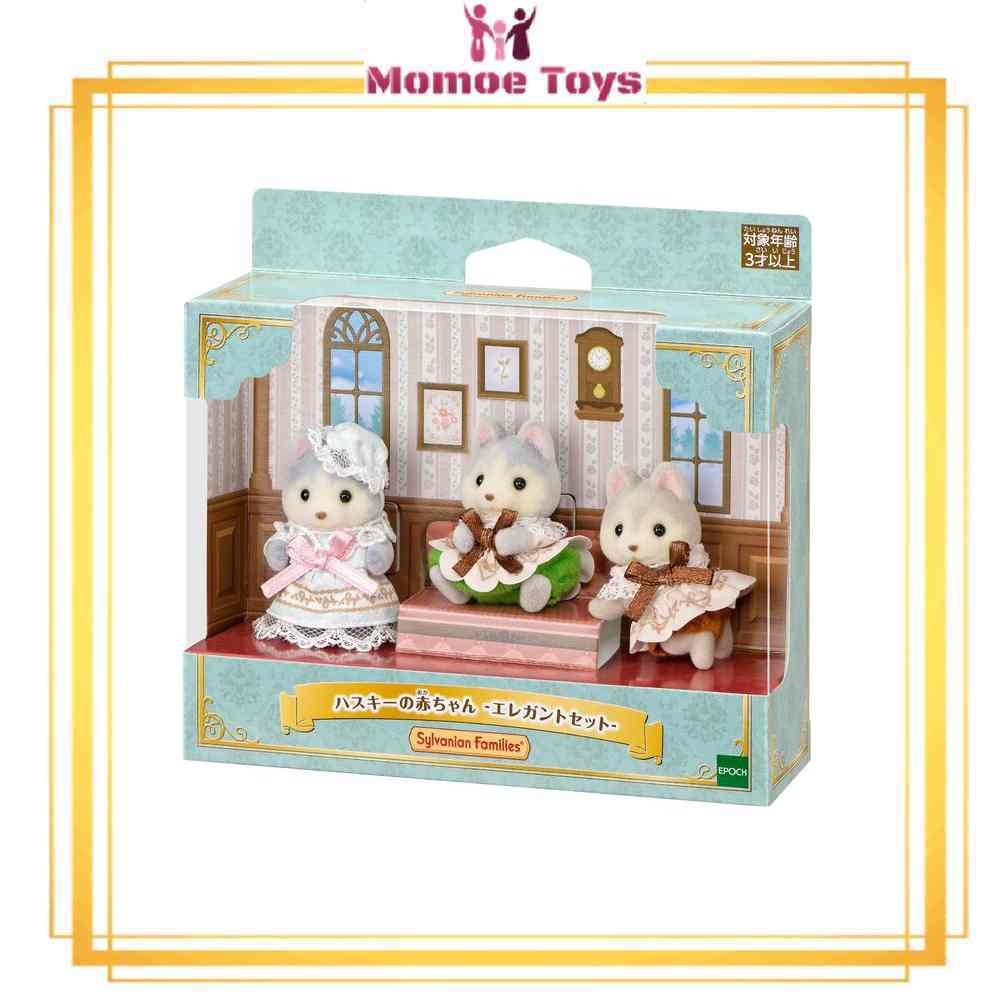Sylvanian Families Husky Puppy Elegant Set Original Jepang
