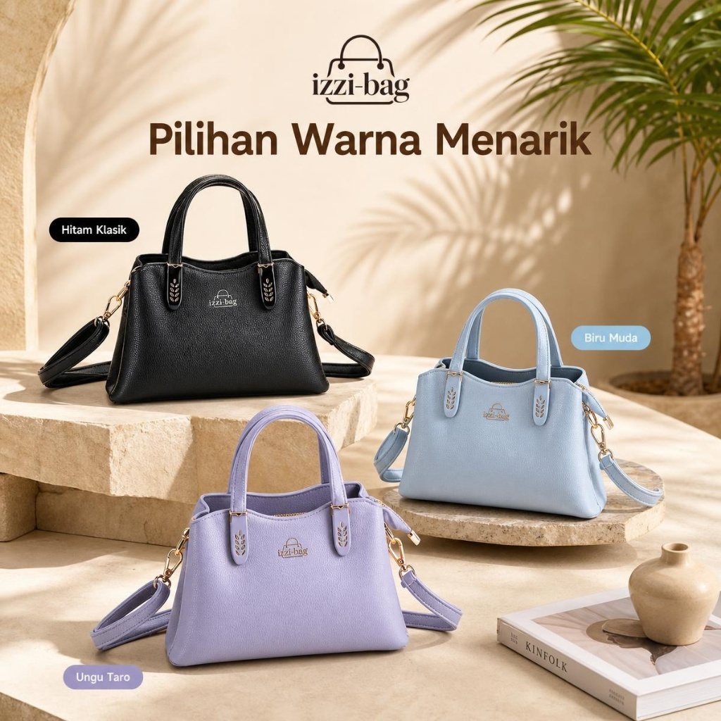 izzi-bag Leona tas tangan wanita  Tas bahu modis wanita  tas wanita import modis
