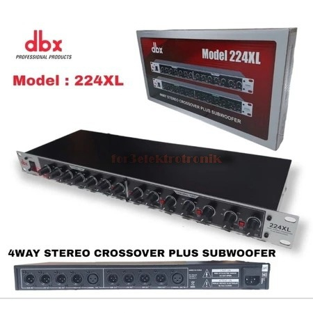 Crossover Dbx 224XL/DBX224XL/DBX 224 XL + Subwoofer Profesional