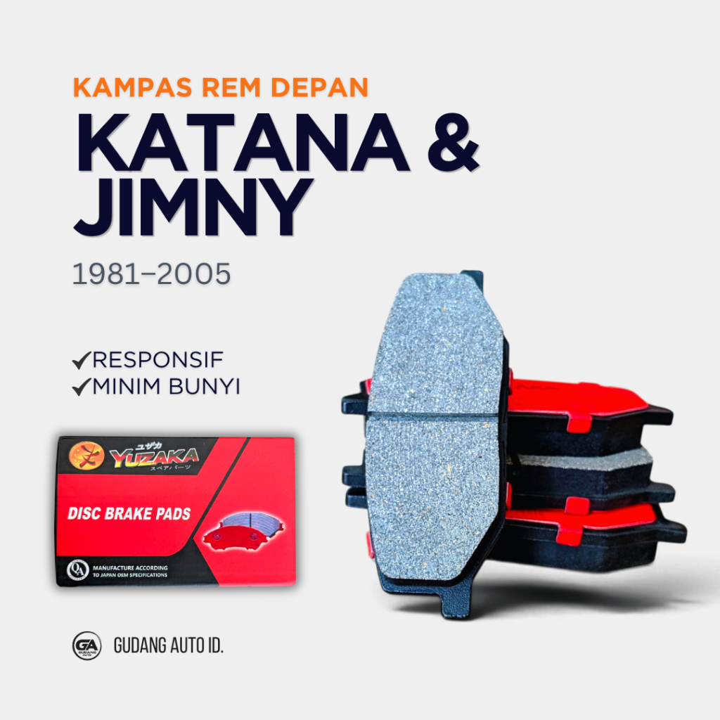Kampas Rem Depan Suzuki Katana SJ410 1981 2005 Jimny Super V3 V5 V6 55200-70810 SGP | Brake Pad Yuza