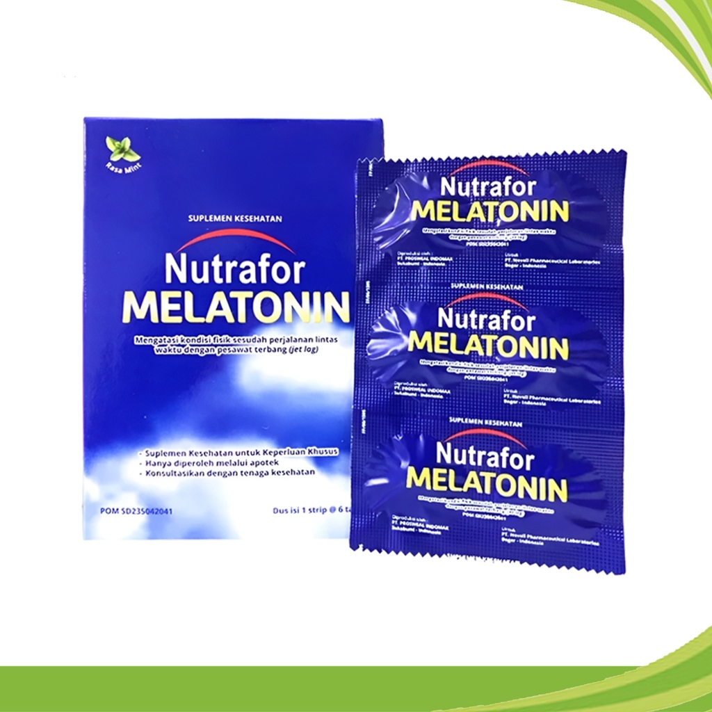 Nutrafor Melatonin Suplemen Kesehatan Memperbaiki Kualitas Tidur