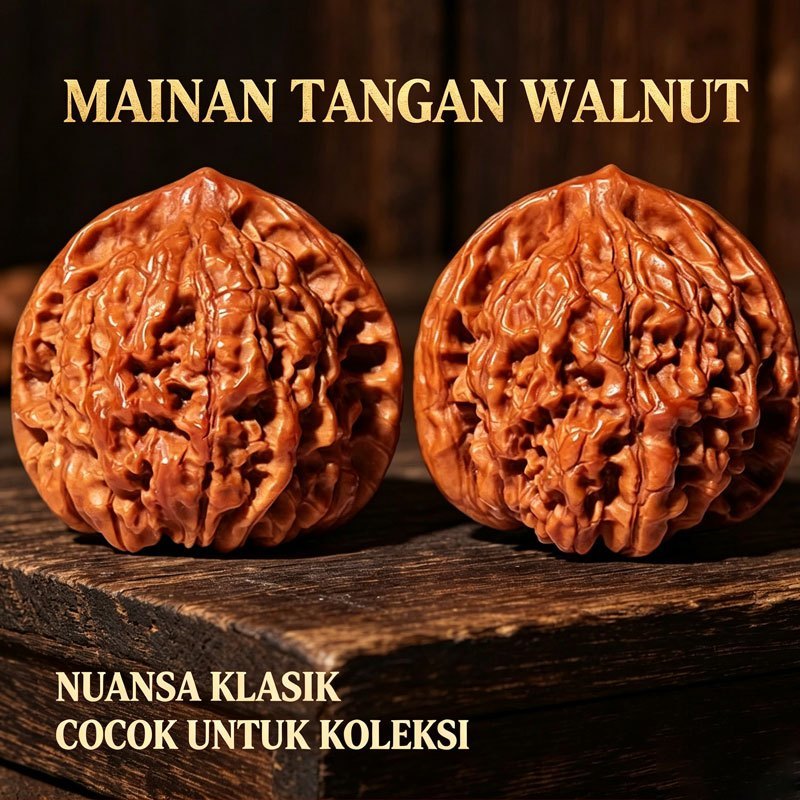 1/2 Pasang Bola Tangan Kenari Wenwan Alami, Topi Pejabat Empat Menara, Kenari Cina, Bola Tangan Wenw