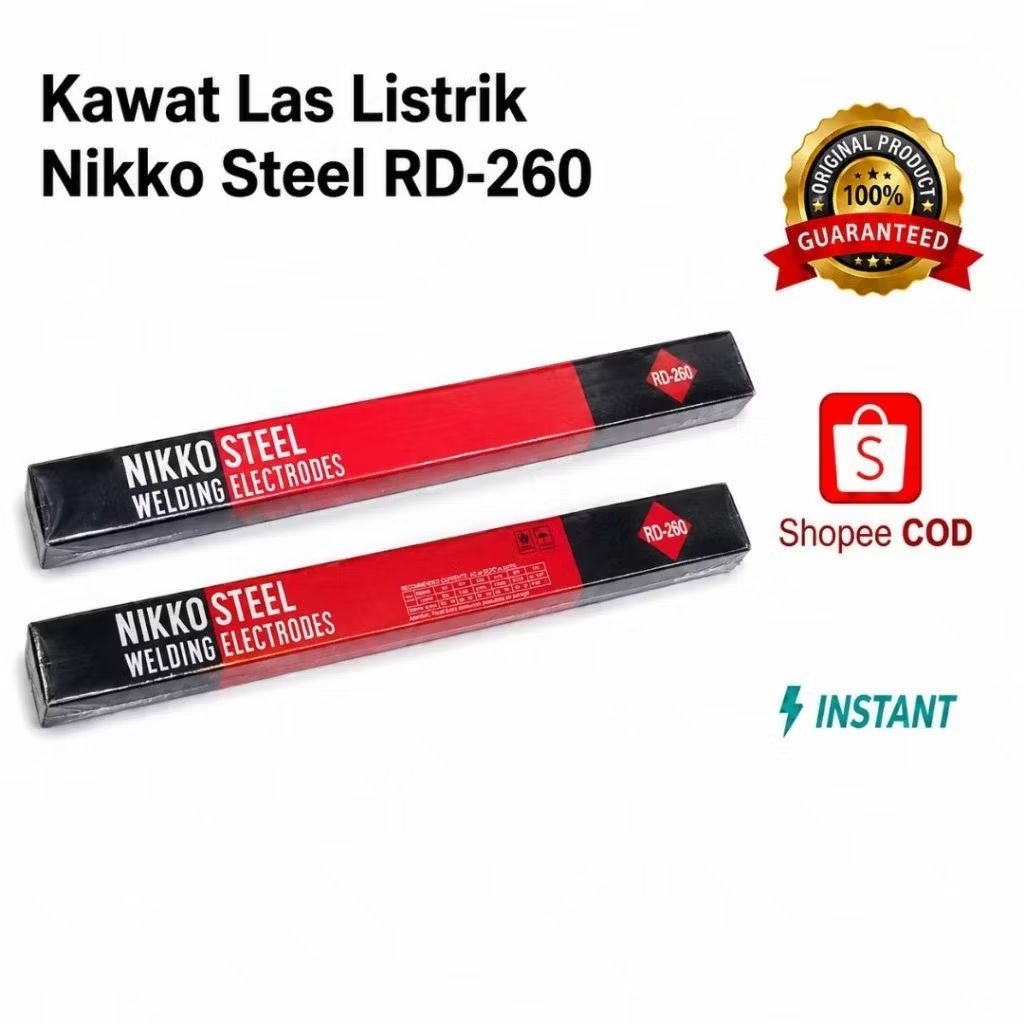 kawat las listrik merek Nikko Steel RD-260