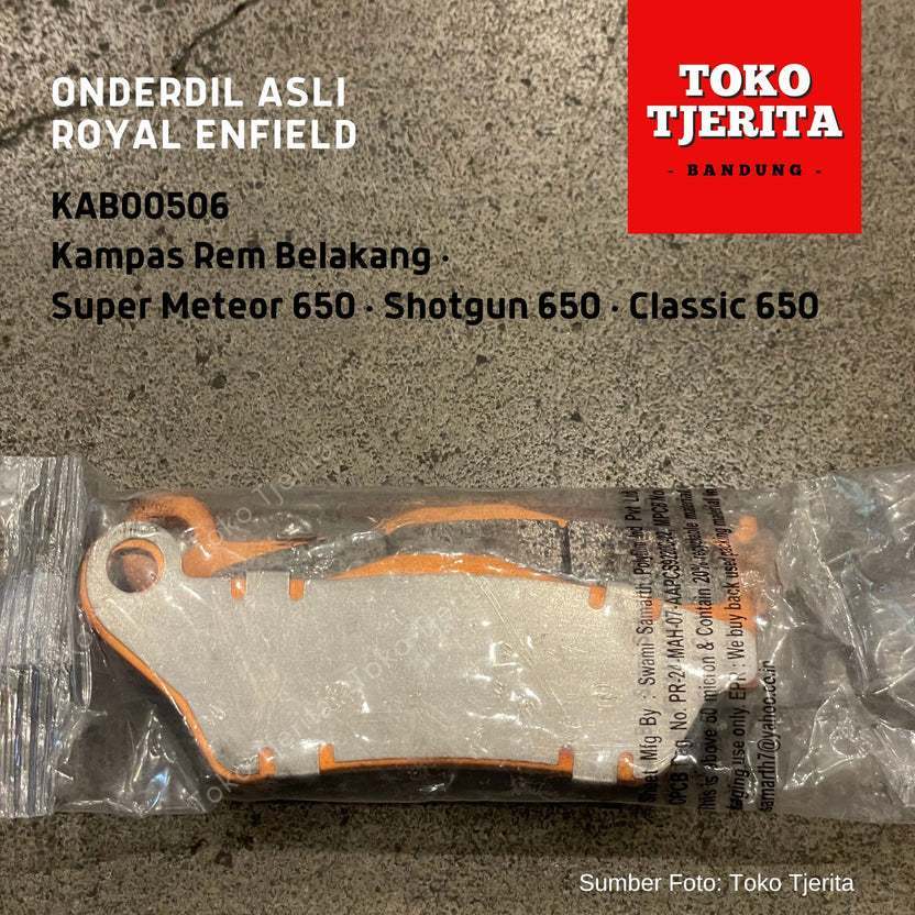 PROMO KAMPAS REM BELAKANG KAB00506 SUPER METEOR 650, SHOTGUN 650, CLASSIC 650 - ROYAL ENFIELD (ASLI)