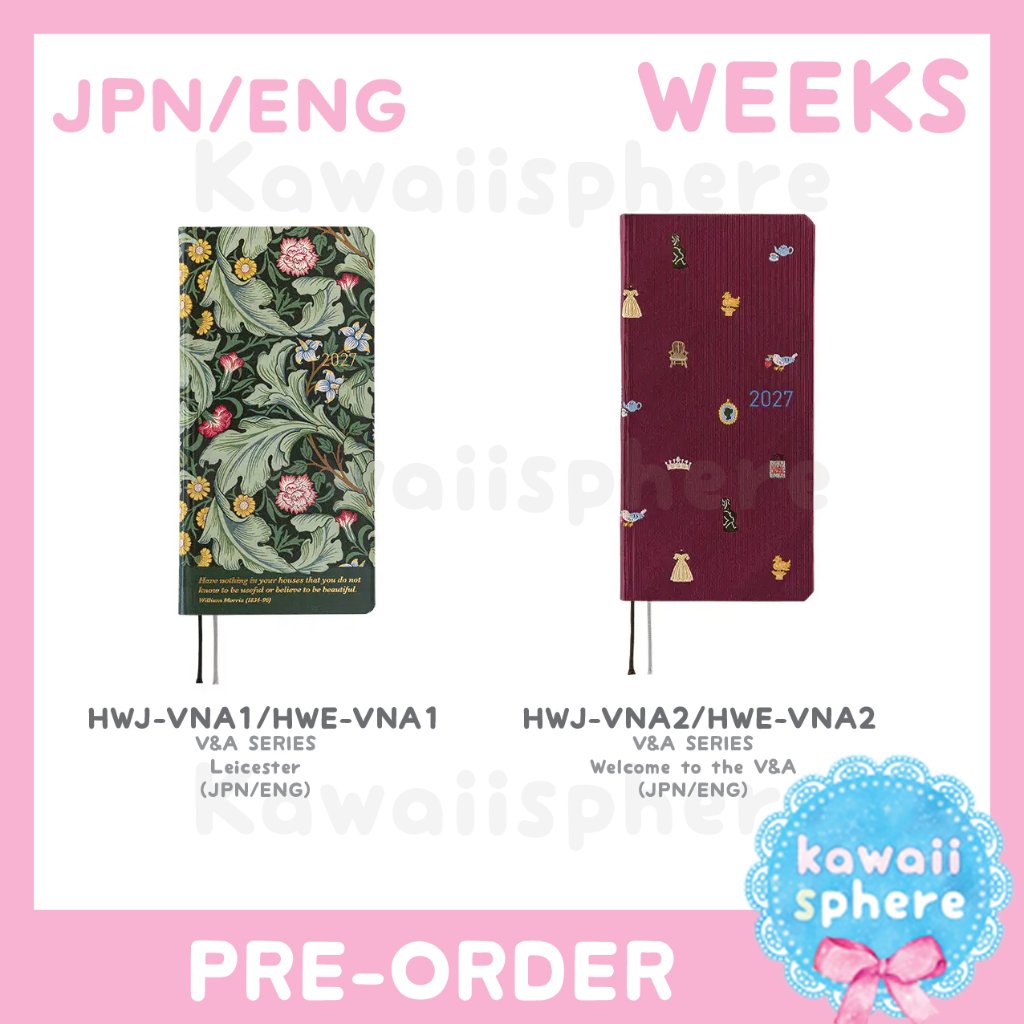 Hobonichi Weeks 2027 V&A Series Leicester / Welcome to the V&A | Hobonichi Techo 2027 Weeks | Preord