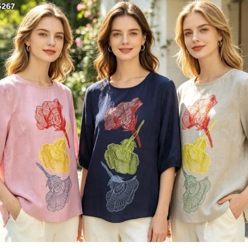 BLUS LINEN 25267