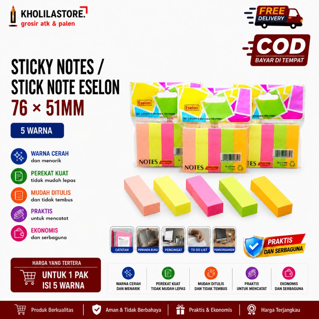 Sticky Notes / Stick Note Eselon 76 × 51MM