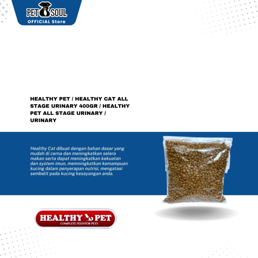 Healthy Pet / Healthy Cat All Stage Urinary 400gr / Healthy Pet All Stage Urinary / Urinary