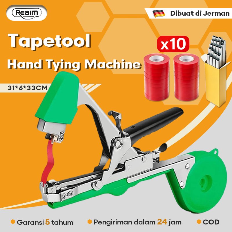 REAIM Tapetool Hand Tying Machine Alat Pengikat Lanjaran Tanaman Tapetool Pengikat Tanaman