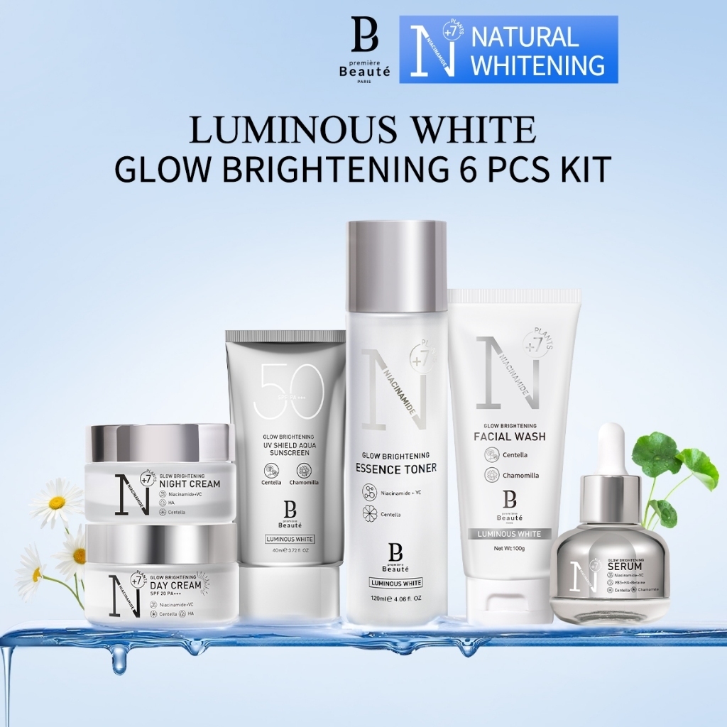 PREMIERE BEAUTE Whitening Skincare 6pcs Set  [BPOM] Skincare Series Luminous White Glow Whitening