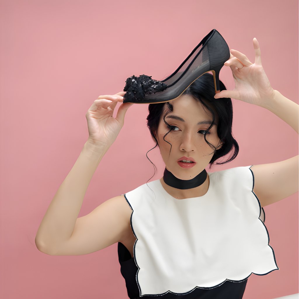 Ittaherl - Jewel 90mm Pointy Heels Ink