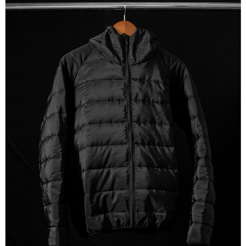 JB Puffer Jacket Black - Jacket Dakron Hitam