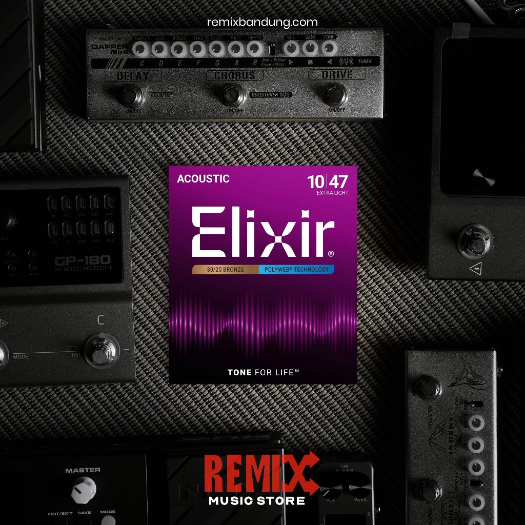 Elixir 11000 Polyweb Acoustic Guitar String 10-47 Original - Senar Gitar Akustik Elixir Polyweb 10-4