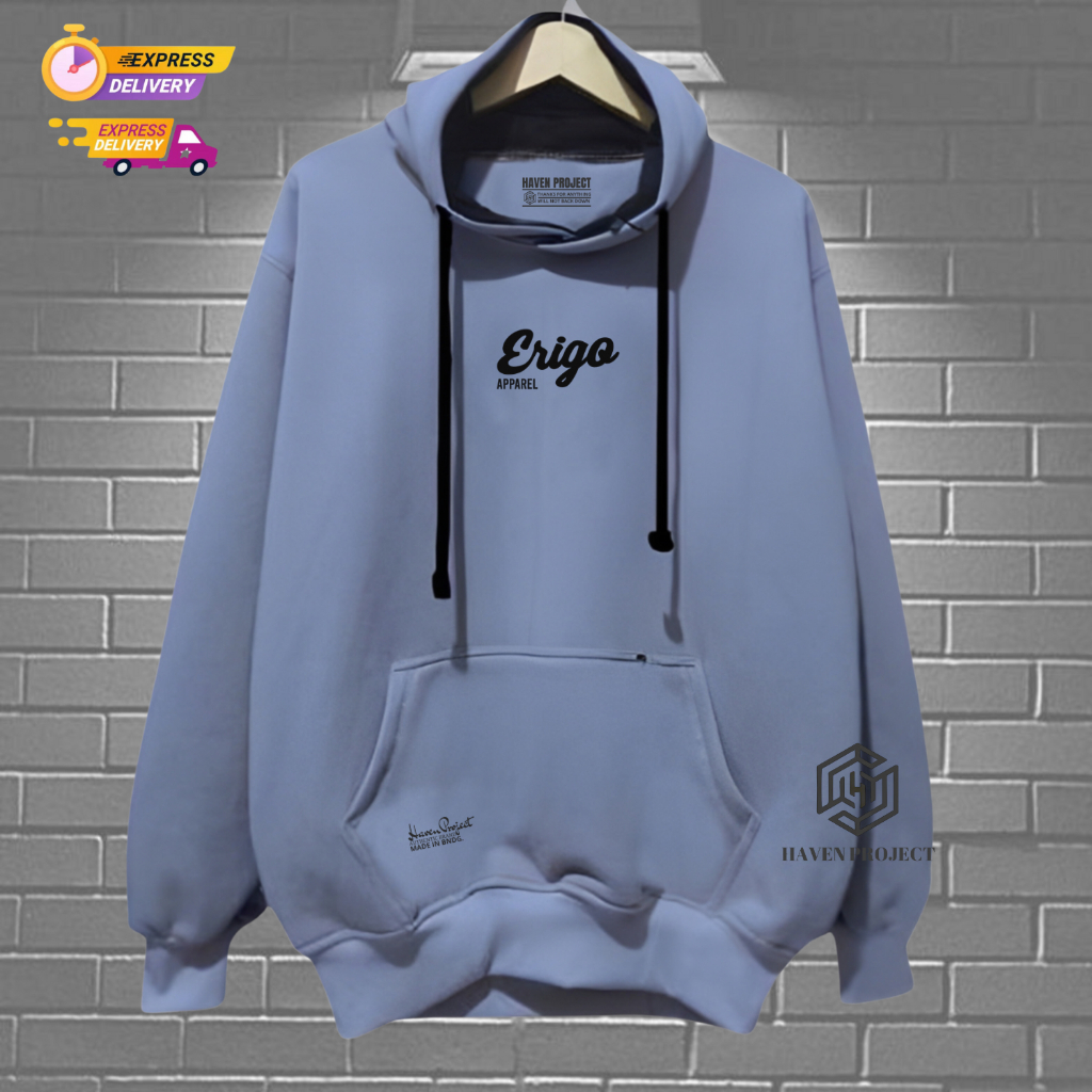 Hoodie Premium Pria Warna Abu Paralon Jaket Tebal Cotton Ori Distro Termurah Hodie Terbaru Terpopule