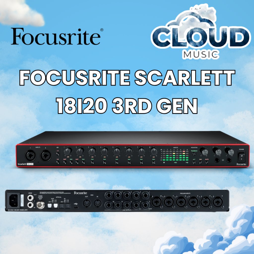 Focusrite Scarlett 18i20 3rd Gen 18 IN/20 OUT
