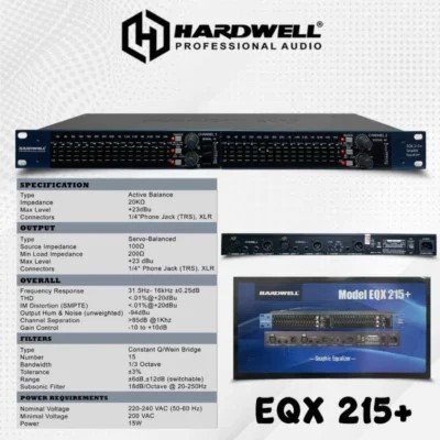 EQUALIZER HARDWELL EQX 215+ NEW GEN EQ HARDWELL EQX 215+ WITH SUBWOOFER ORIGINAL