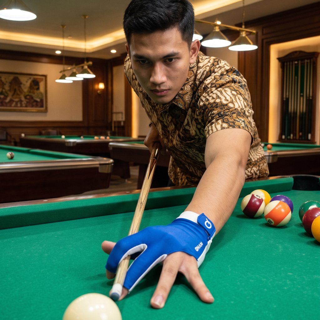 Sarung Tangan Billiard Spandex Lyca Elastis Licin Dan Nyaman Pria Wanita