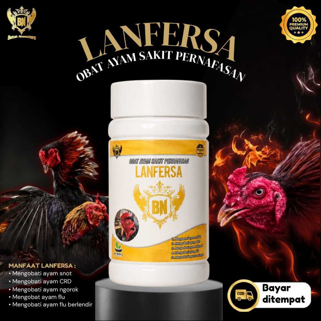 LANFERSA Obat herbal ayam sakit ngorok flu snot crd