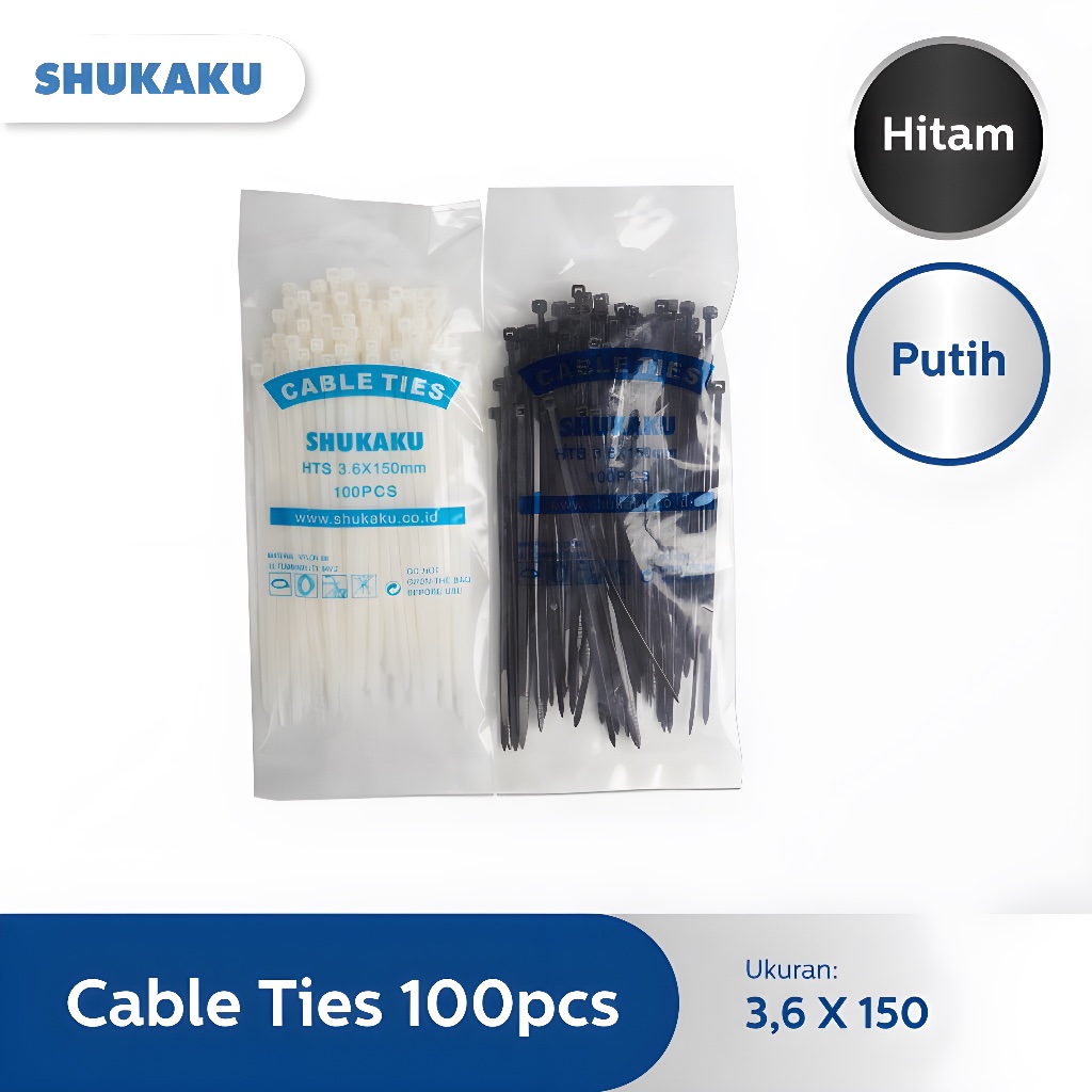 SHUKAKU KABEL TIES BAHAN NYLON SANGAT KUAT
