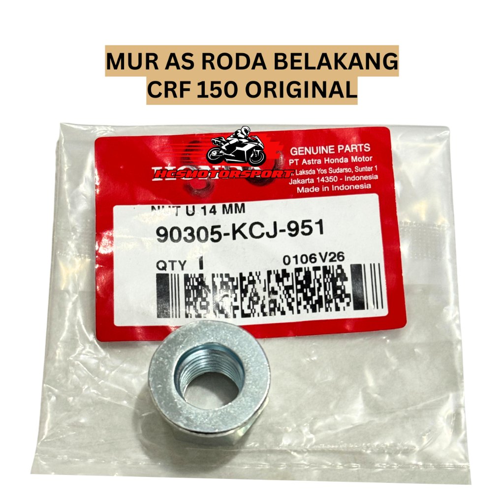 MUR AS RODA BELAKANG CRF 150 ORIGINAL 90305-KCJ-901