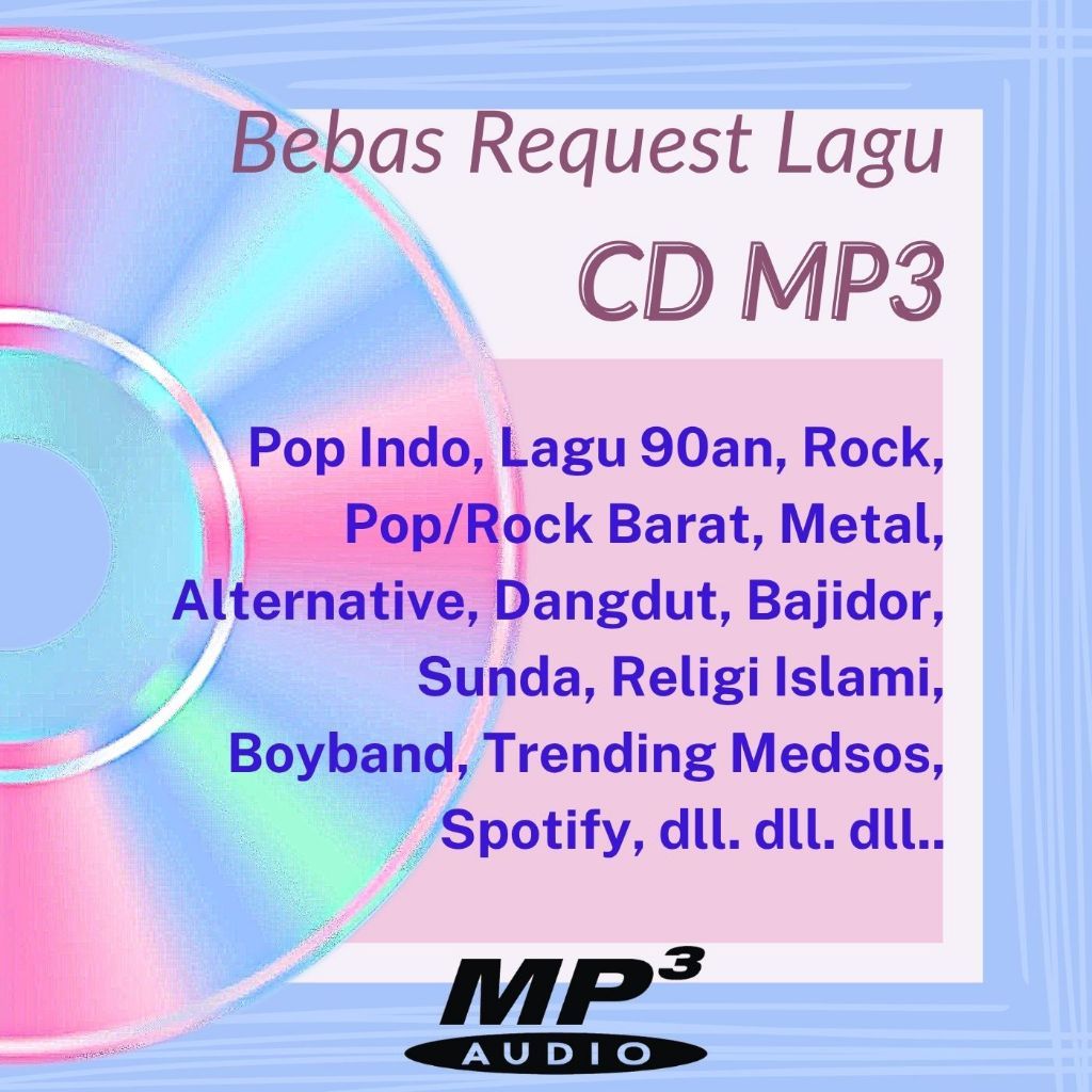 CD MP3 Request-CD Lagu MP3-Kaset CD Mobil MP3-Request Lagu Suka suka