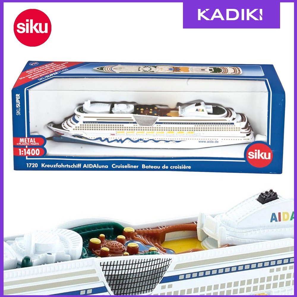 Siku Diecast Ship Cruiseliner - Miniatur Kapal Penumpang Pesiar 1720 New