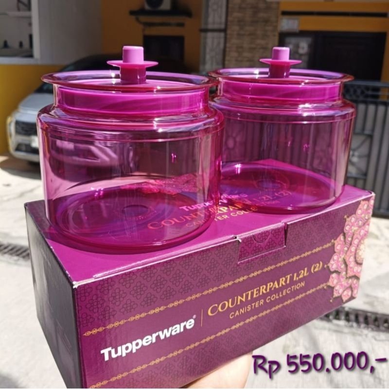 counterpart 1,2 L ungu tupperware toples kristal