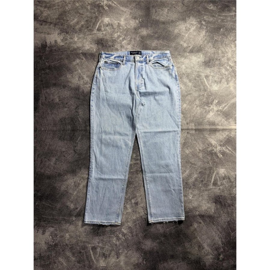 Abercrombie & Fitch Celana Panjang Jeans Light Blue Size 30 Denim Light Blue