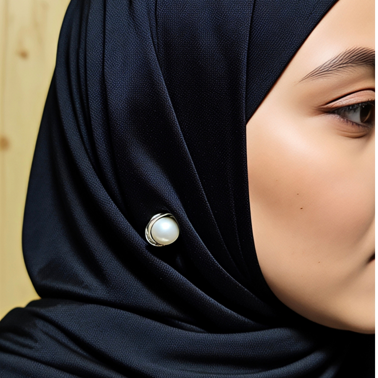 Anting Hijab Klip Jepit Tanpa Tindik Giwang Wanita Mutiara