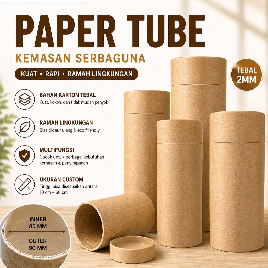 9.0 cm X 10 cm paper tube flat /paper tube / paper core/kertas bulat/Tabung Kardus Selongsong/paper 